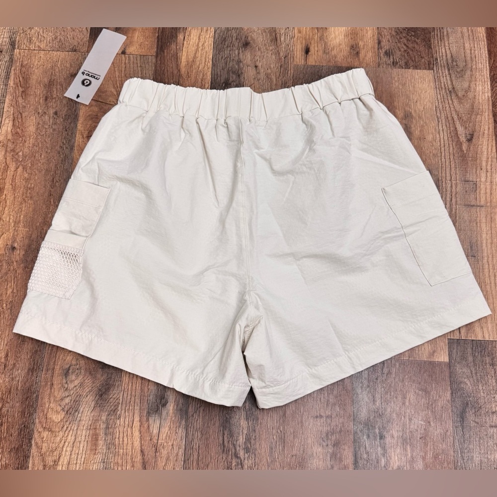 Mono B Light Tan Cargo Shorts Size Small, Medium, Large - Picture 11 of 15